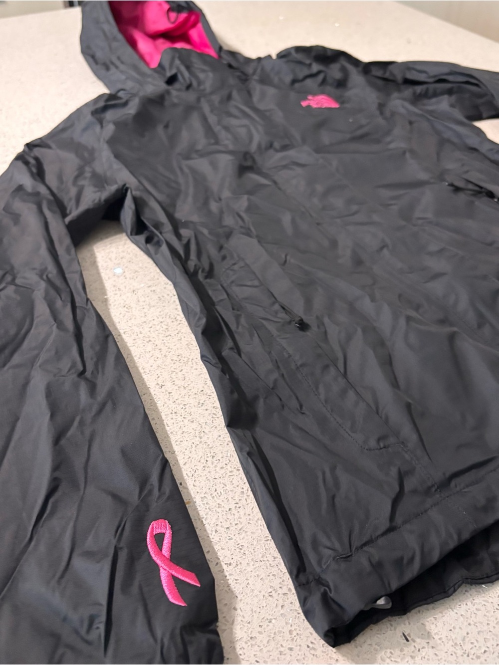 The North Face Pink Ribbon Edition DryVent Rain Jacket XS (Like New) - Picture 10 of 11